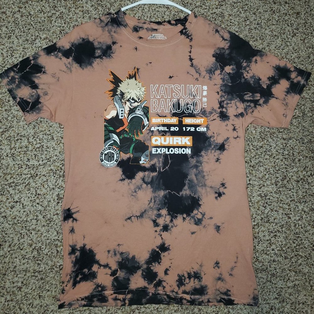 My Hero Academia Tie Dye Tshirt, womens size med
